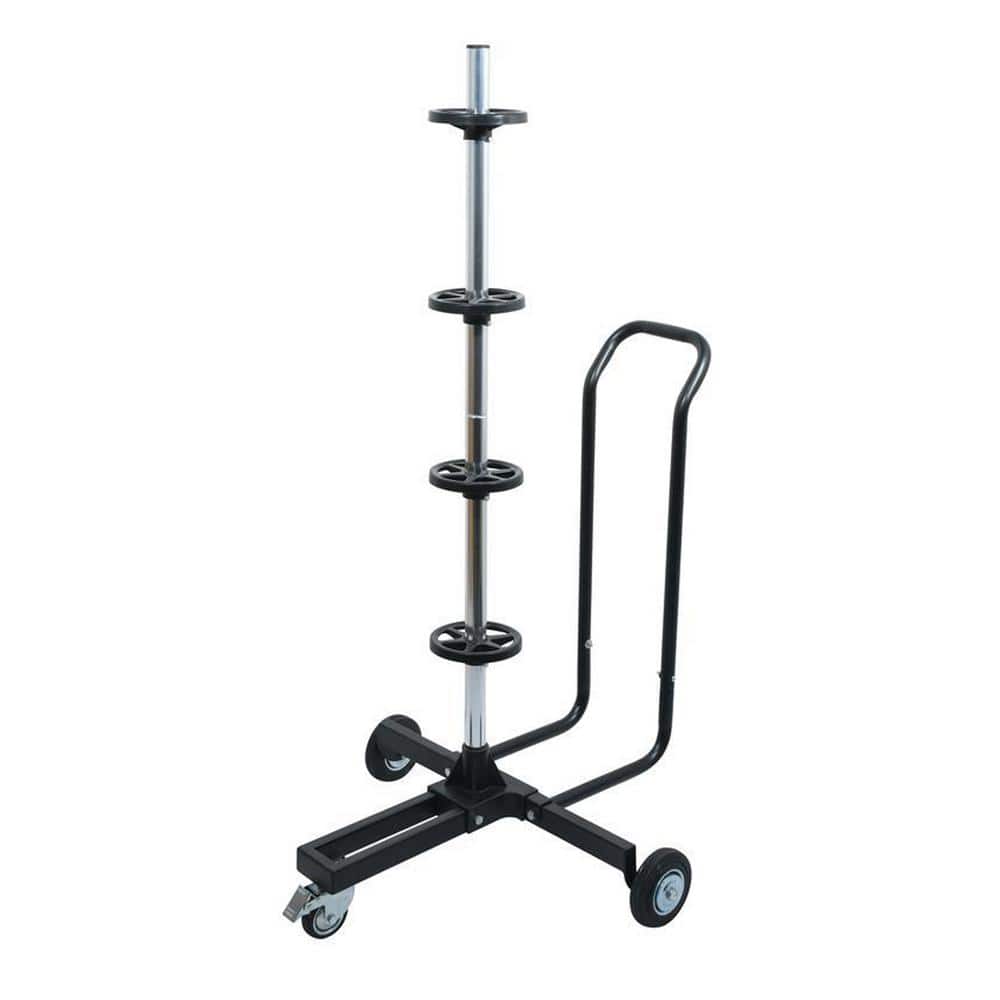 Tire Stand Dolly with Handle and Wheels 220 lbs. Capacity (Fits 13 in.-18 in. Rims) - Hercitys