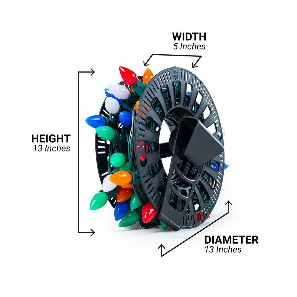 Polyester Christmas Light Storage Bag and Reels (Holds Up to 450 ft. of Wire) - Hercitys