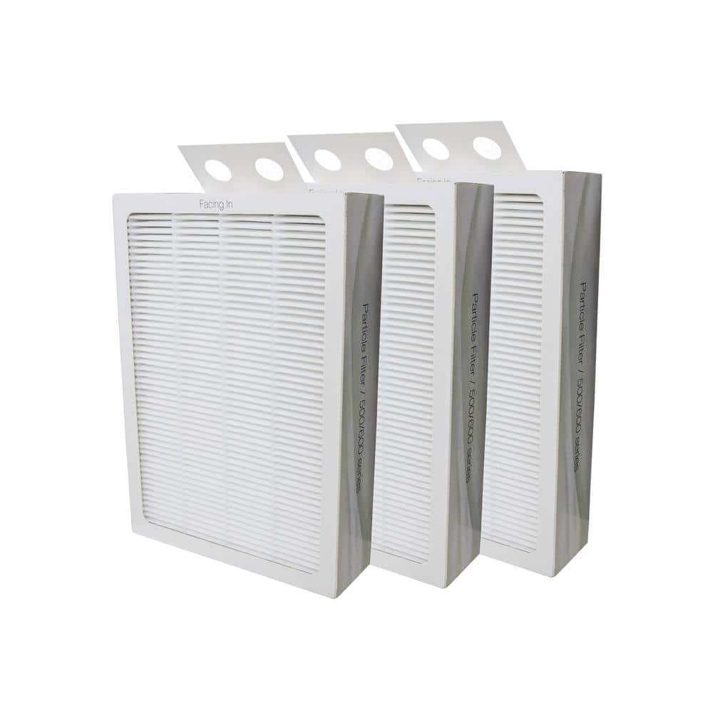 Replacement Filter Compatible with Blueair 500/600 Series Particle Filter, 3 Pack - Hercitys