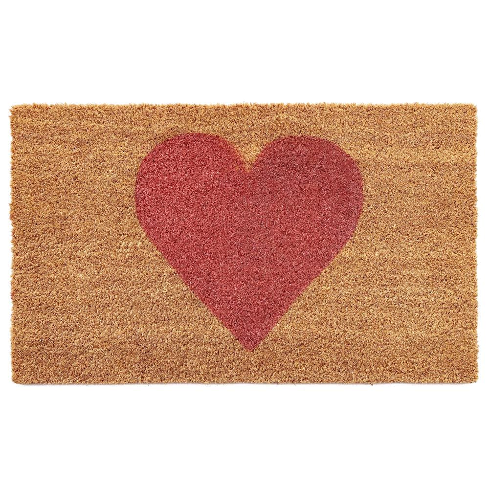Pink Heart Doormat, 17″ x 29″ - Hercitys