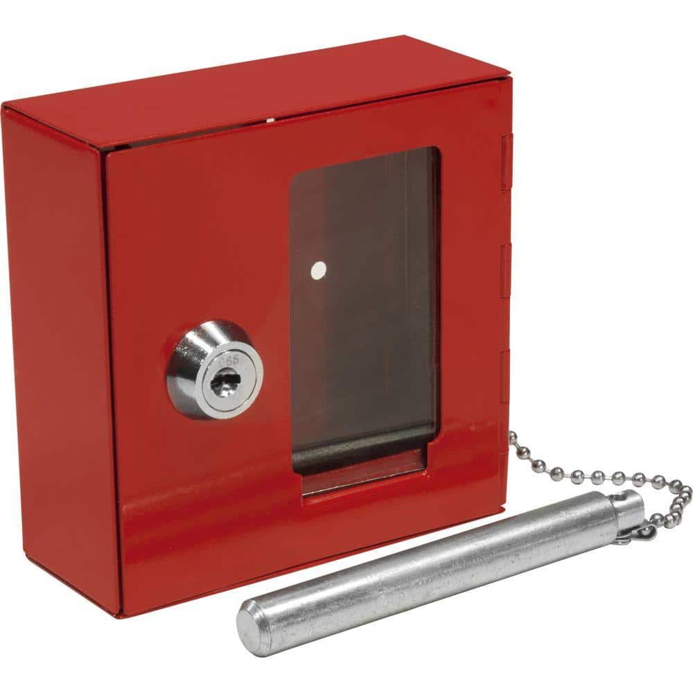 Small Breakable Emergency Key Box Safe with Attached Hammer - Hercitys