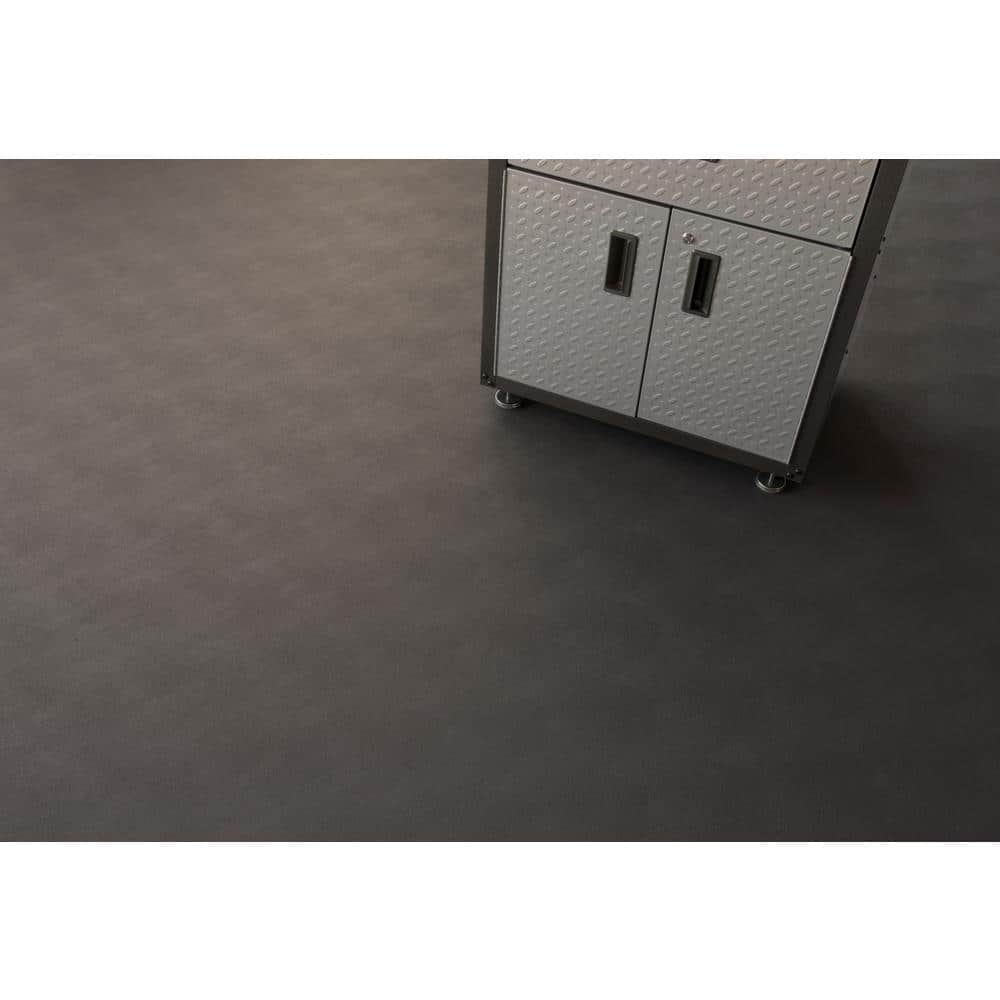 Levant 5 ft. W x 10 ft. L Slate Grey Vinyl Universal Flooring - Hercitys