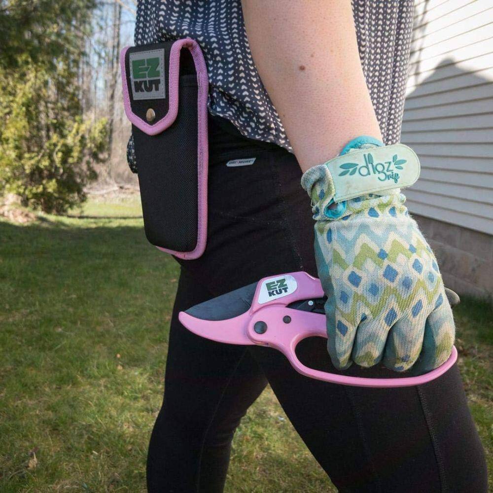 Professional 8.26 in. Ratcheting Pruning Shears featuring SK-5 High Carbon Steel Blade for Clean Cuts up to 1.5 inches - Hercitys