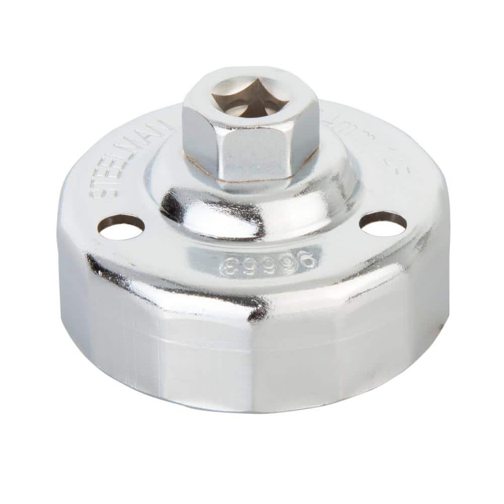 64 mm. x 14 Flute Oil Filter Cap Wrench, Chrome - Hercitys