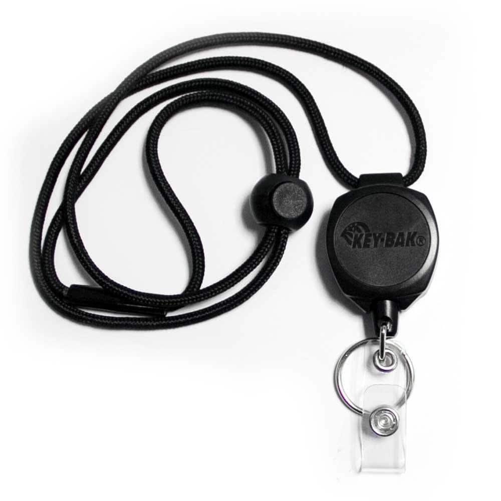 Sidekick Retractable I.D. Badge and Keychain Lanyard with 24 in. Retractable Retractable Tether - Hercitys