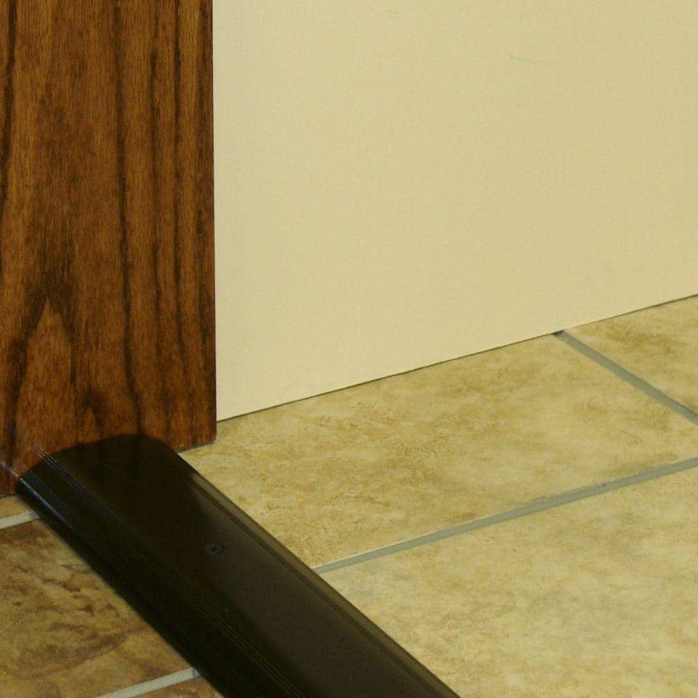 Low Dome Top 3-1/2 in. x 94 in. Bronze Aluminum Threshold - Hercitys