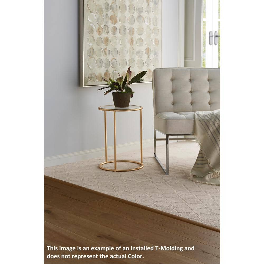 Steward 1/2 in. Thick x 2 in. Width x 78 in. Length T-Molding European White Oak Hardwood Trim - Hercitys