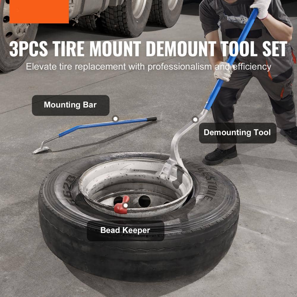 Truck Tire Changer Mount Demount 22.5-24.5 in Radial Bias Ply/Tubeless Tire Efficient Tire Disassembly and Installation - Hercitys