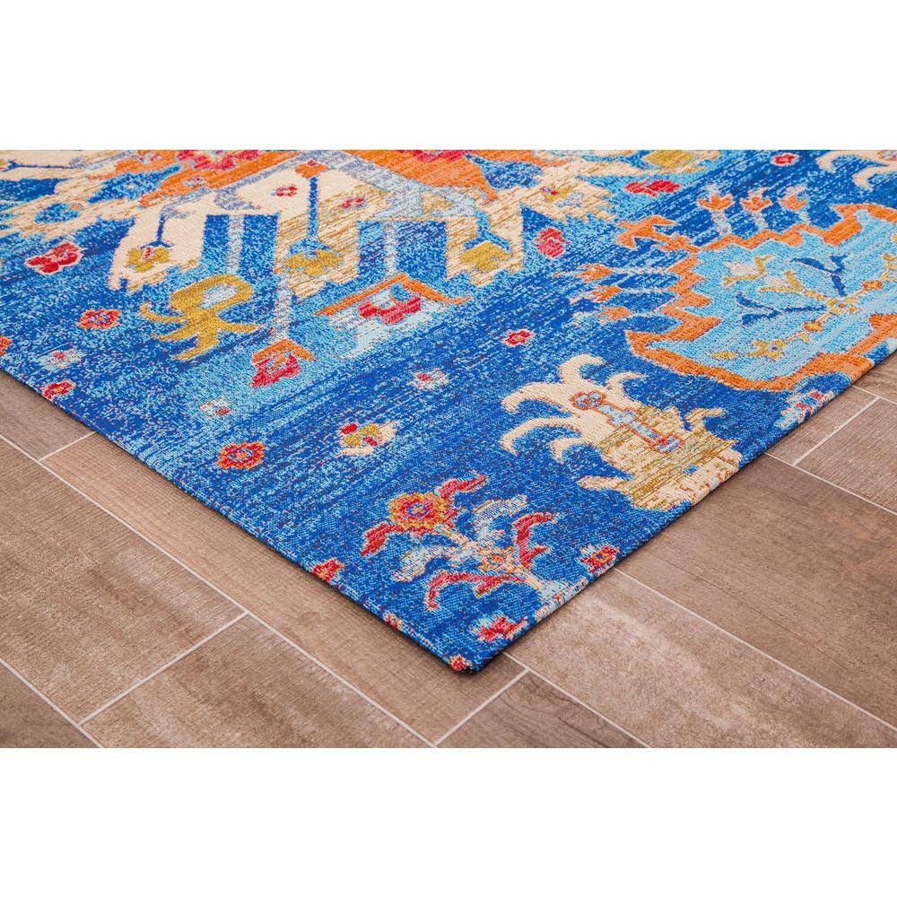 Las Cruces Multi-Colored 54 in. x 40 in. Polyester Chair Mat - Hercitys