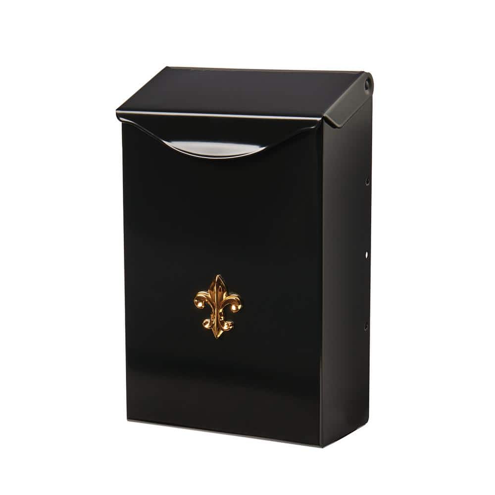 City Classic Black, Small, Steel, Vertical, Wall Mount Mailbox - Hercitys
