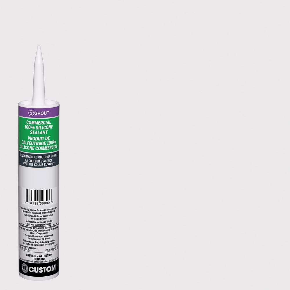 Commercial #642 10.1 oz. Ash Silicone Caulk - Hercitys