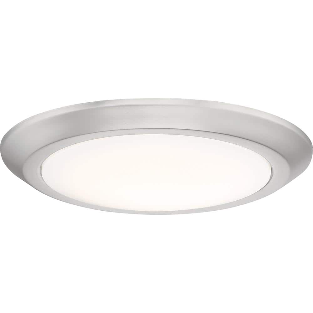 Verge 12 in. Brushed Nickel LED Flush Mount - Hercitys