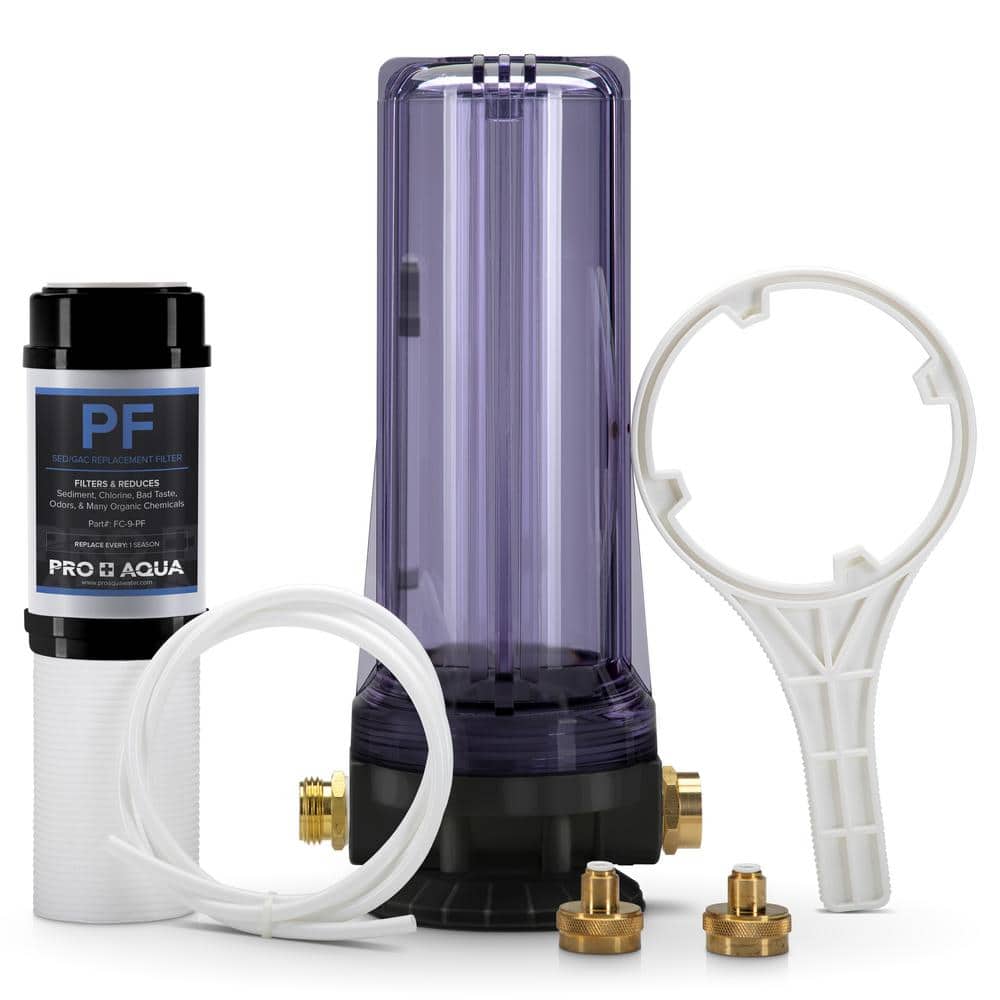 Premium Dual RV/Marine Water Softener Regeneration Kit and Water Filter, Reduces Bad Taste, Odor, Sediment, Chlorine - Hercitys