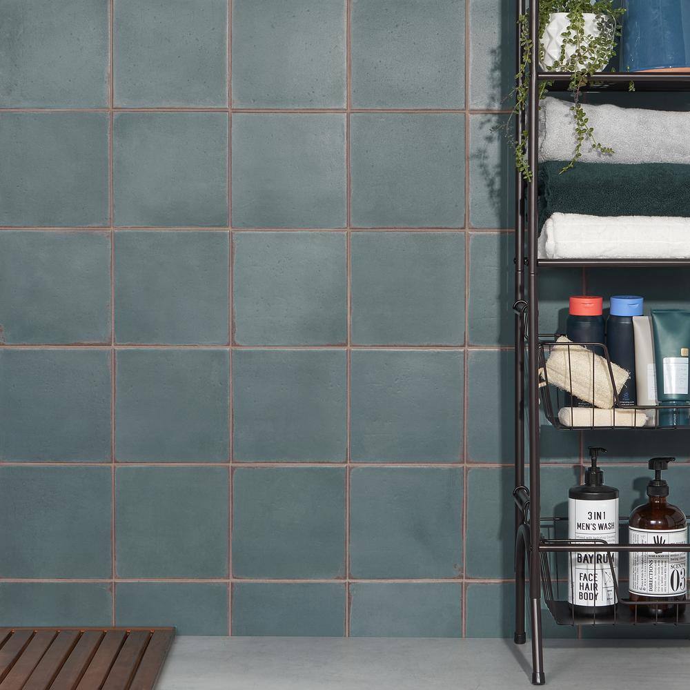 Santa Fe Blue 7.87 in. x 7.87 in. Matte Porcelain Floor and Wall Tile (11.19 Sq. Ft./Case) - Hercitys