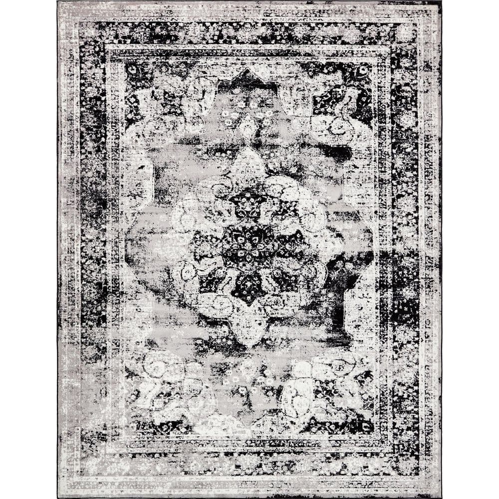 Sofia Salle Garnier Black 9′ 0 x 12′ 0 Area Rug - Hercitys