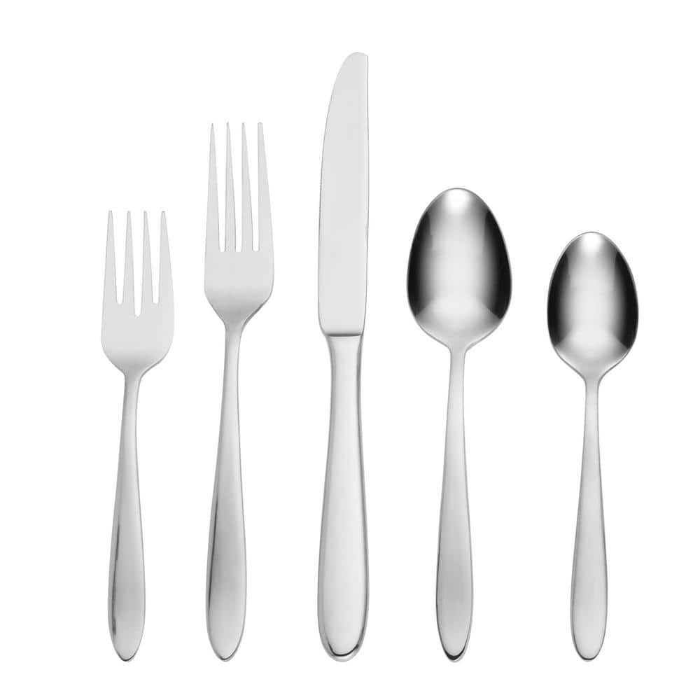 Mooncrest 20-Piece Silver 18/0-Stainless Steel Flatware Set (Service For 4) - Hercitys