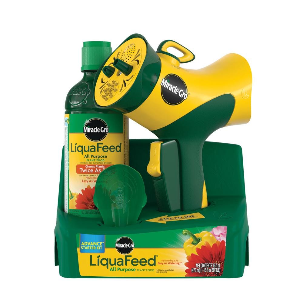 LiquaFeed All Purpose Plant Food Advance Starter Kit, One 16 oz. Plant Food and One Feeder, Liquid Fertilizer - Hercitys
