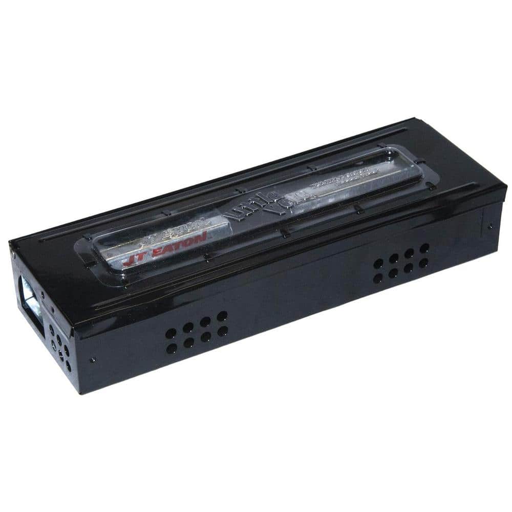 Little Pete Extra Narrow Multi Catch Mouse Trap with Clear Inspection Window in Black Powder Coat Finish (12-Pack) - Hercitys