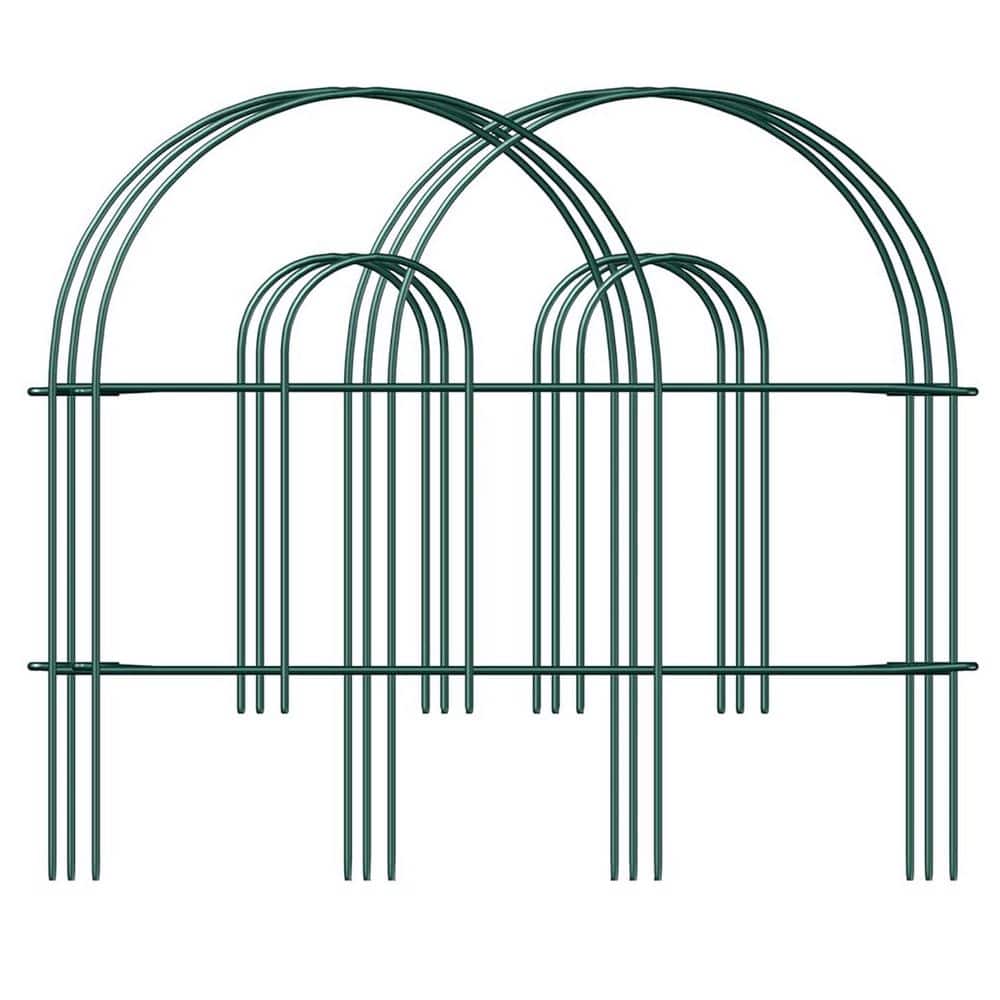 Decorative Garden Folding Border Fence 18 in. Metal Wire Edging Flower Panel Outdoor Patio Landscape 50 ft. - Hercitys