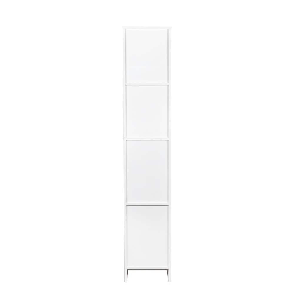 Freestanding Cabinet with Inadjustable Shelves and two Doors for Kitchen, Dining Room - Hercitys