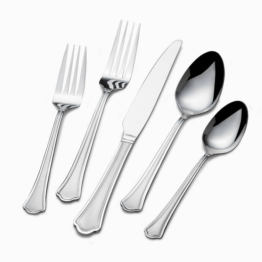 Capri Frost 20 pc Flatware Set, Service for 4, Stainless Steel - Hercitys