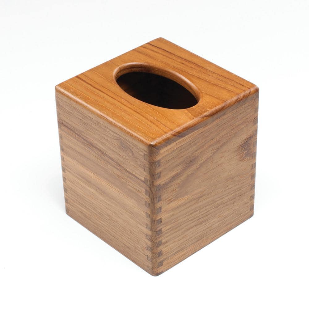 Teak Tissue Box Holder - Hercitys