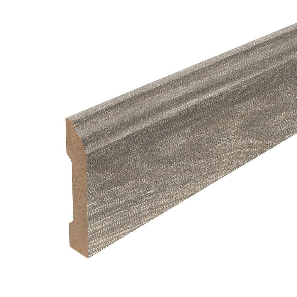 Silverton 0.62 in. T x 3.3 in. W x 94.5 in. L Textured Wood Look Laminate Moulding/Trim Base Molding - Hercitys