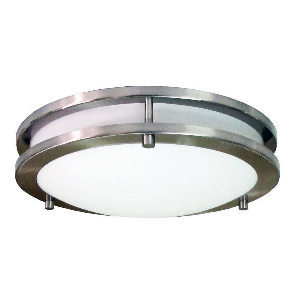 Saturn 3-Light Brushed Nickel Flush Mount - Hercitys
