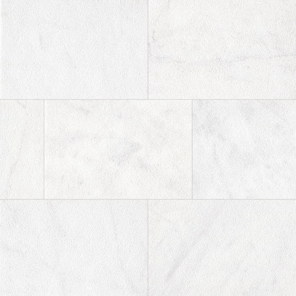 Crystal White 3 cm. x 16 in. x 24 in. Sandblast Marble Paver Tile (2.66 sq. ft.) - Hercitys