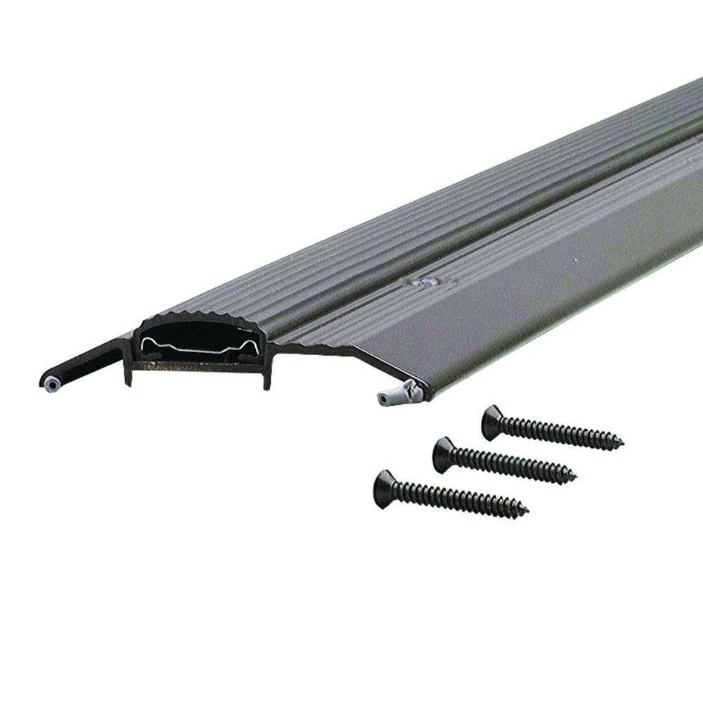 Deluxe Low 3-3/4 in. x 29 in. Bronze Aluminum Threshold with Vinyl Seal - Hercitys