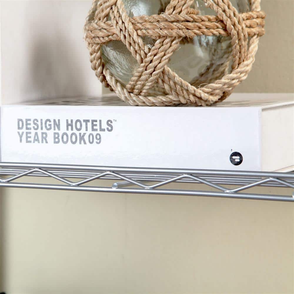 Silver 3-Tier Heavy Duty Steel Freestanding Garage Storage Shelving Unit (13.39 in. W x 31.5 in. H x 23.23 in. D) - Hercitys