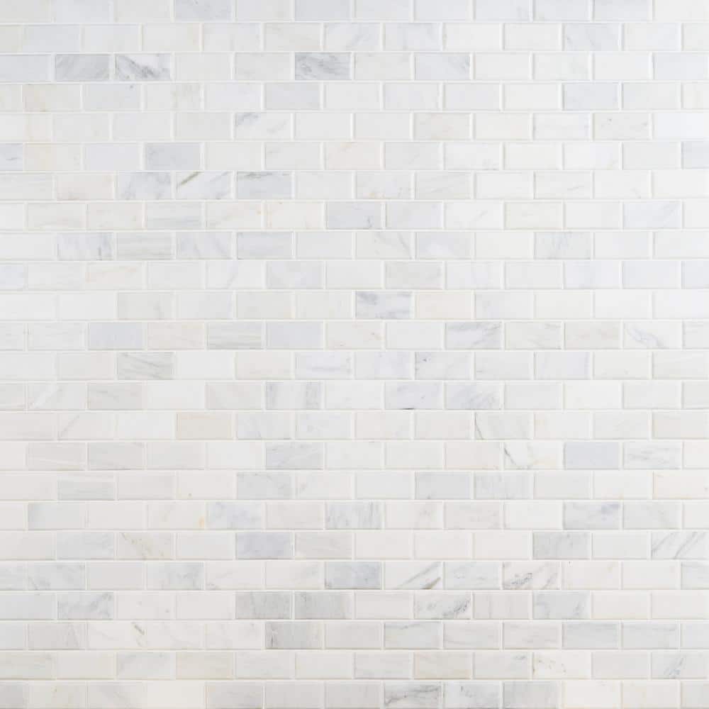 Oriental 12 in. x 12 in. x 8 mm Marble Floor and Wall Tile - Hercitys