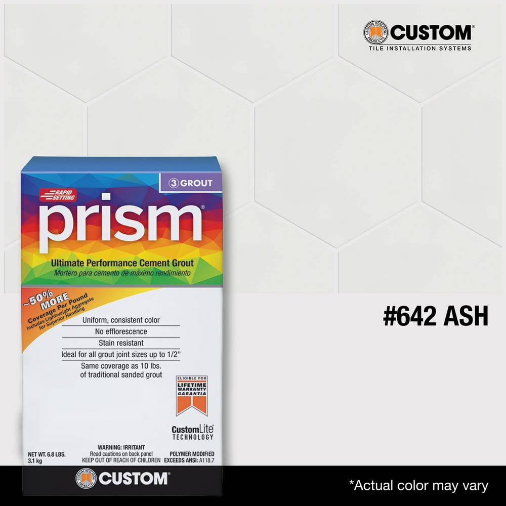 Prism #642 Ash 17 lb. Ultimate Performance Grout - Hercitys