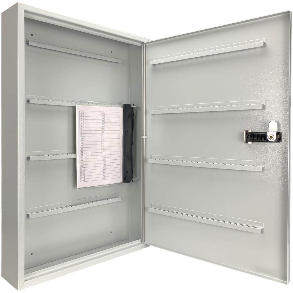 Lock Box with Combination Lock White Tag, Grey 160 Keys - Hercitys