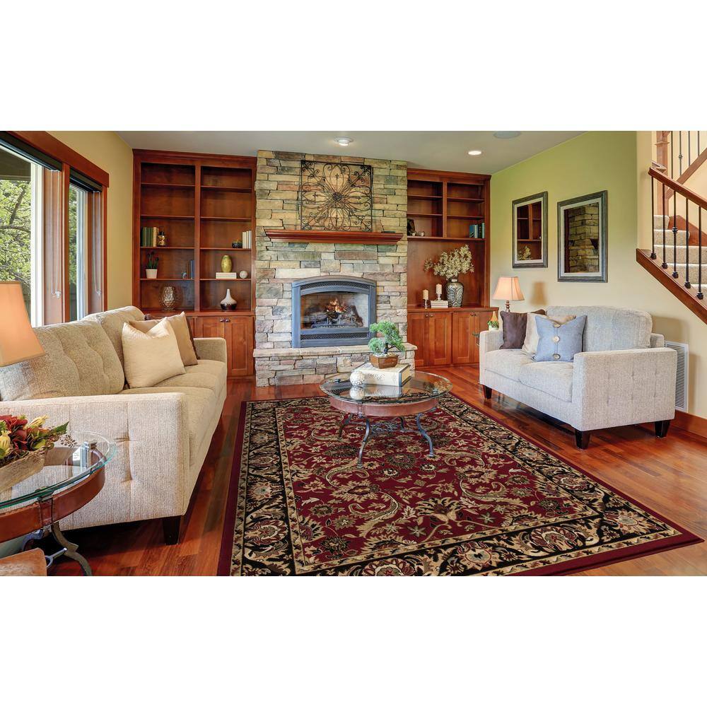 Ankara Sultanabad Red 5 ft. x 7 ft. Area Rug - Hercitys