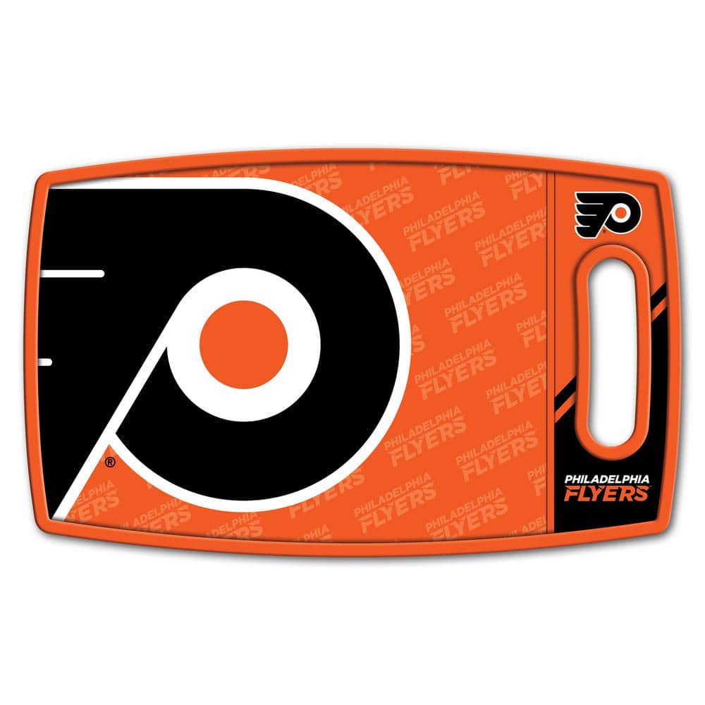 NHL Philadelphia Flyers Logo Series Cutting Board 9in x 0.5in- Rectangle- Manufactured Wood and polypropylene - Hercitys