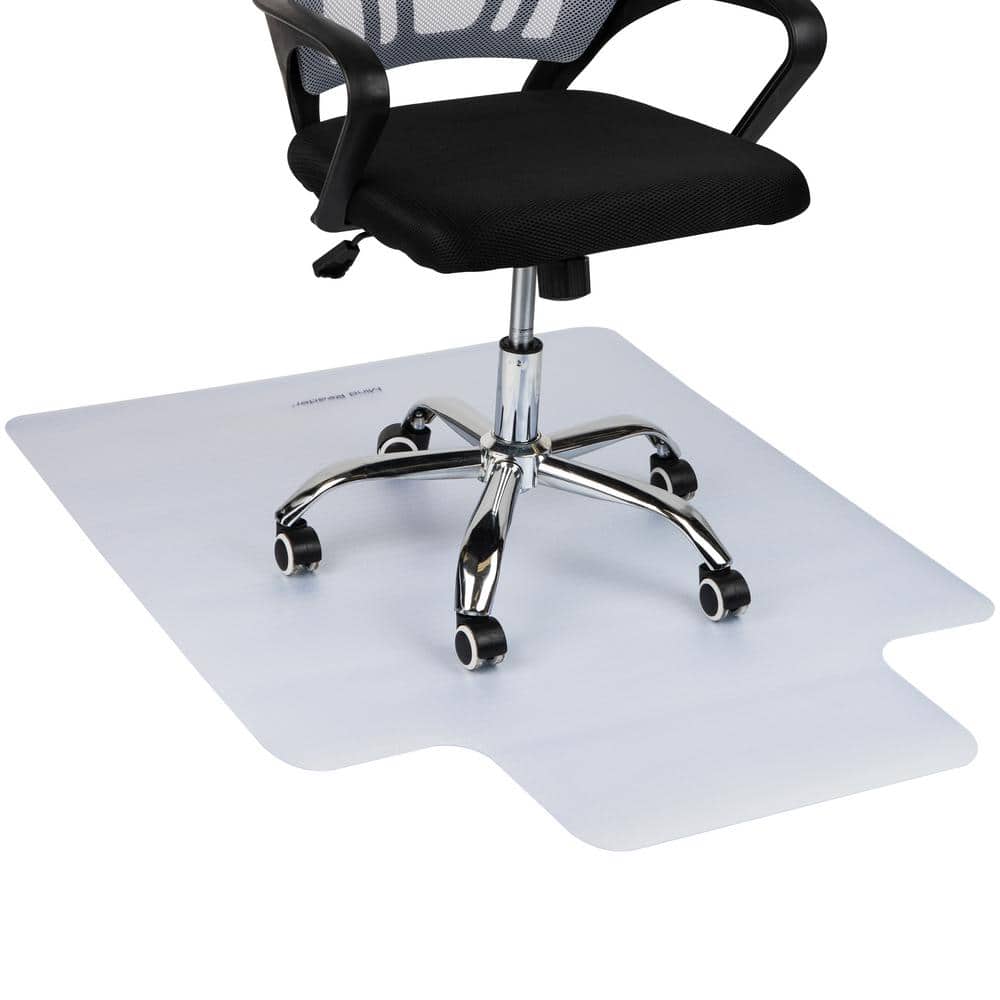 Clear PVC Office Chair Mat for Hardwood Floors Under Desk Floor Protector 47 in. L x 35.25 in. W x 0.125 in. H - Hercitys