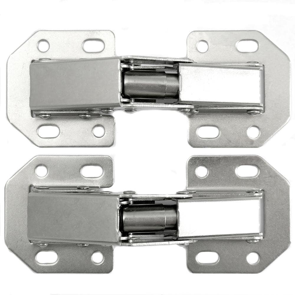 90-Degree Adjustable Overlay Concealed Chrome Frame and Frameless Cabinet Hinge (10-Pack) - Hercitys