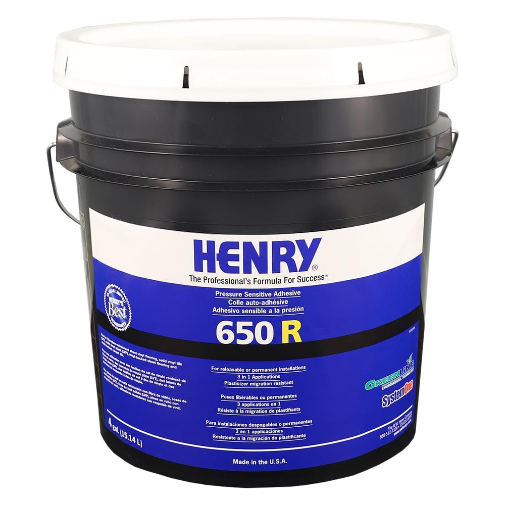 650R 4 Gal. Releasable Bond Pressure Sensitive Adhesive - Hercitys