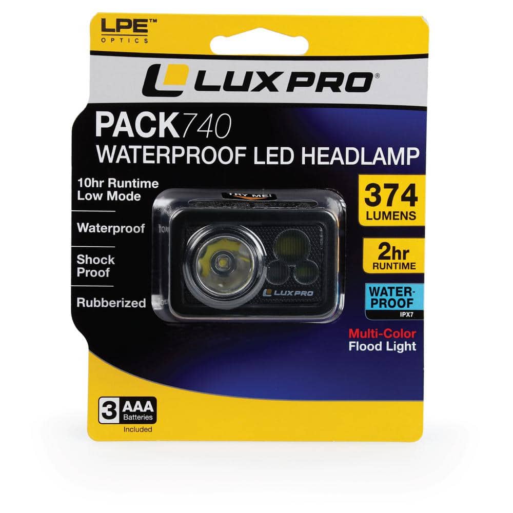 Pack740 Waterproof Multi-Color LED Headlamp - Hercitys