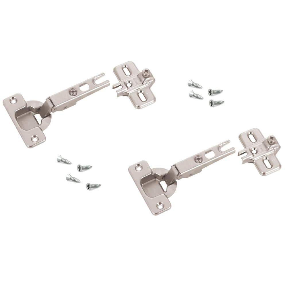 MODUL Series 35 mm Spring Closing Overlay for Frameless Cabinet Hinge (2-Pack) - Hercitys