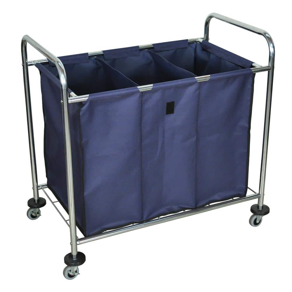 HL Steel Frame and Divided Canvas Bag Industrial Cart with Wheels - Hercitys