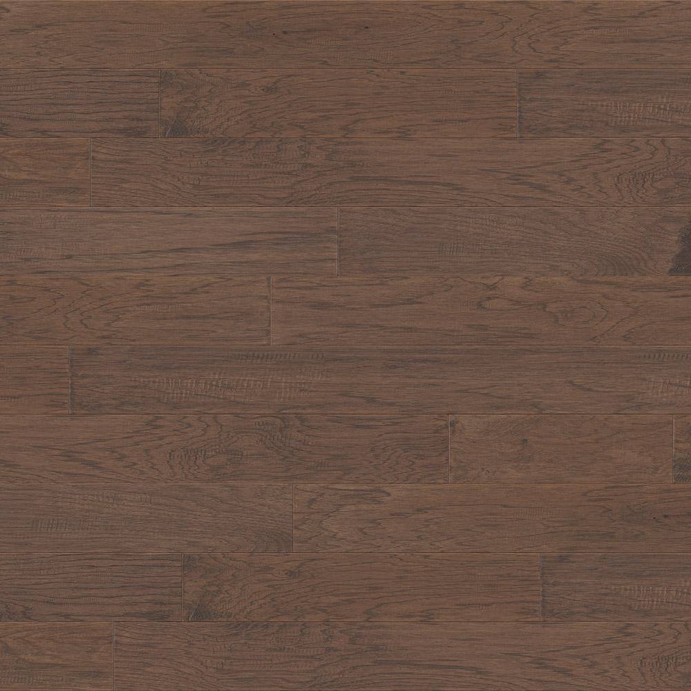 Captival Hickory 3/8 in. T x 5 in. W Click Lock Hand Scraped Engineered Hardwood Flooring (25.83 sq.ft./case) - Hercitys