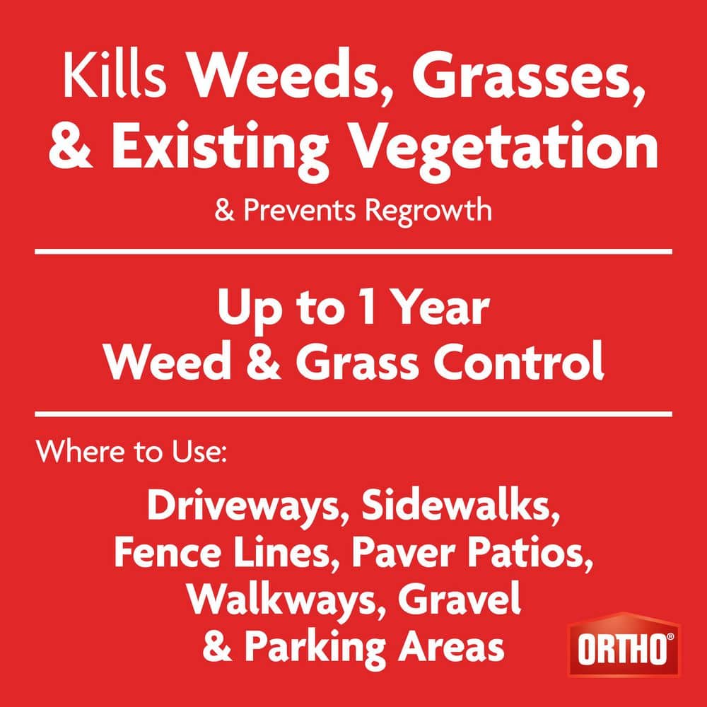 GroundClear Year Long Vegetation Killer2 Concentrate, 1 Gal. Kills and Prevents Weeds Up to 12-Months - Hercitys