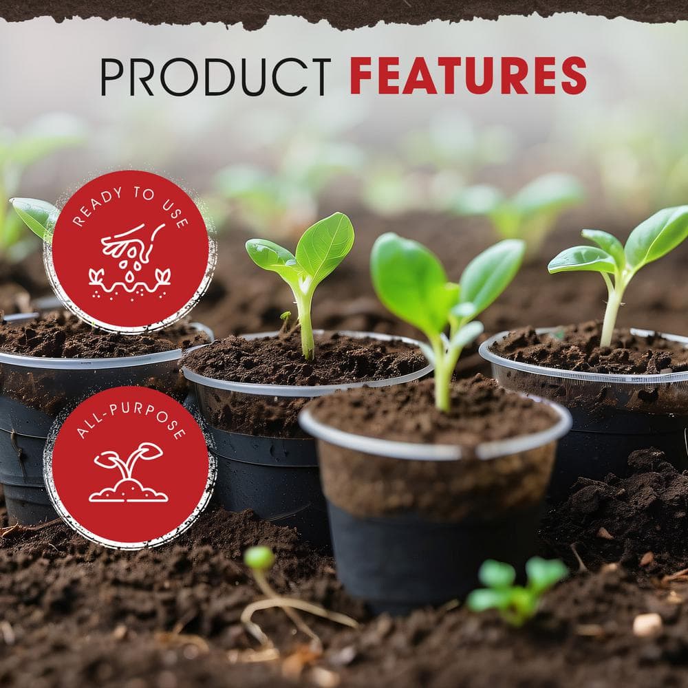 Lawn Garden Compost and Manure Blend, 40 Pound Bag (4-Pack) - Hercitys