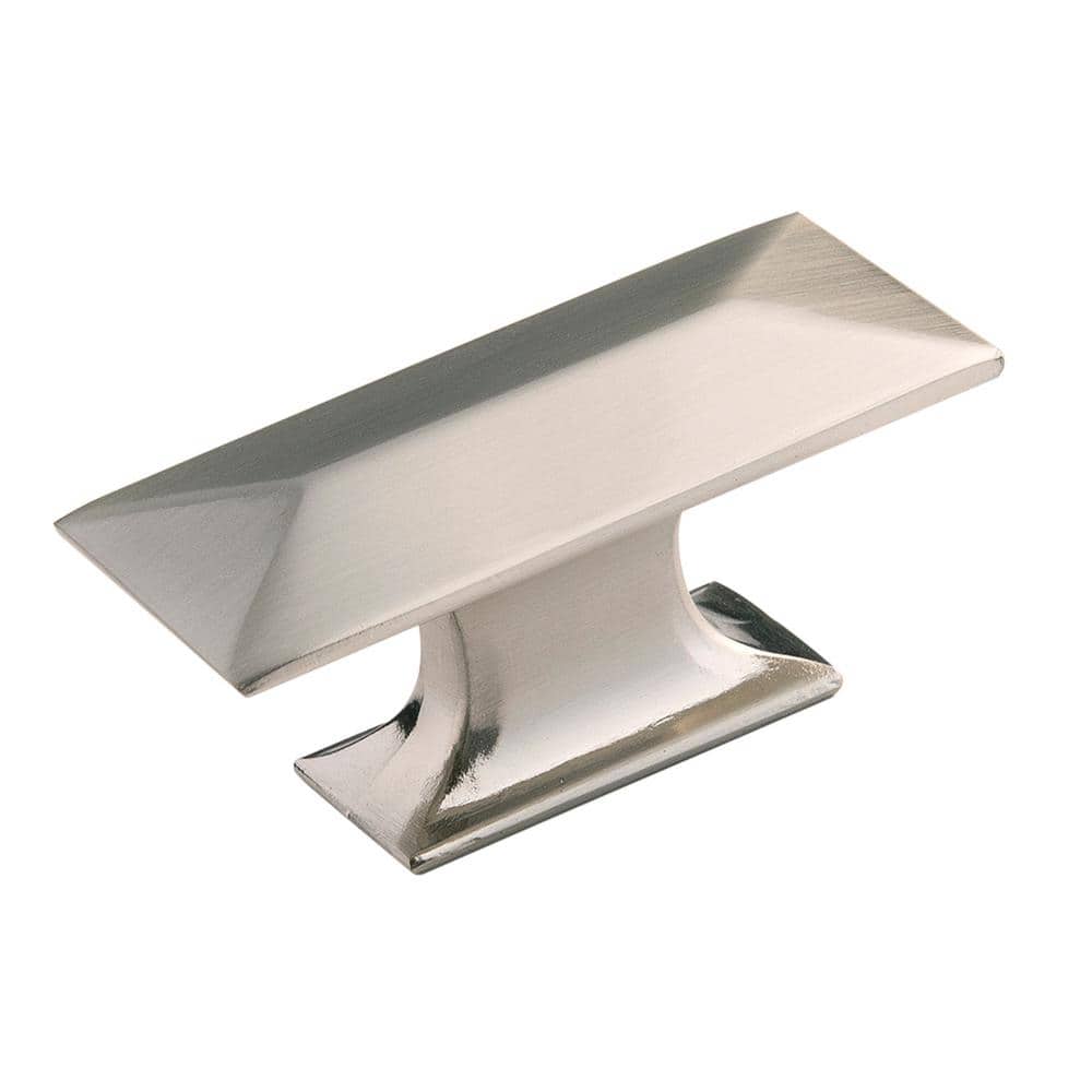 Bungalow 2-5/16 in. x 1-1/16 in. Diameter Satin Nickel Cabinet Knob (10-Pack) - Hercitys