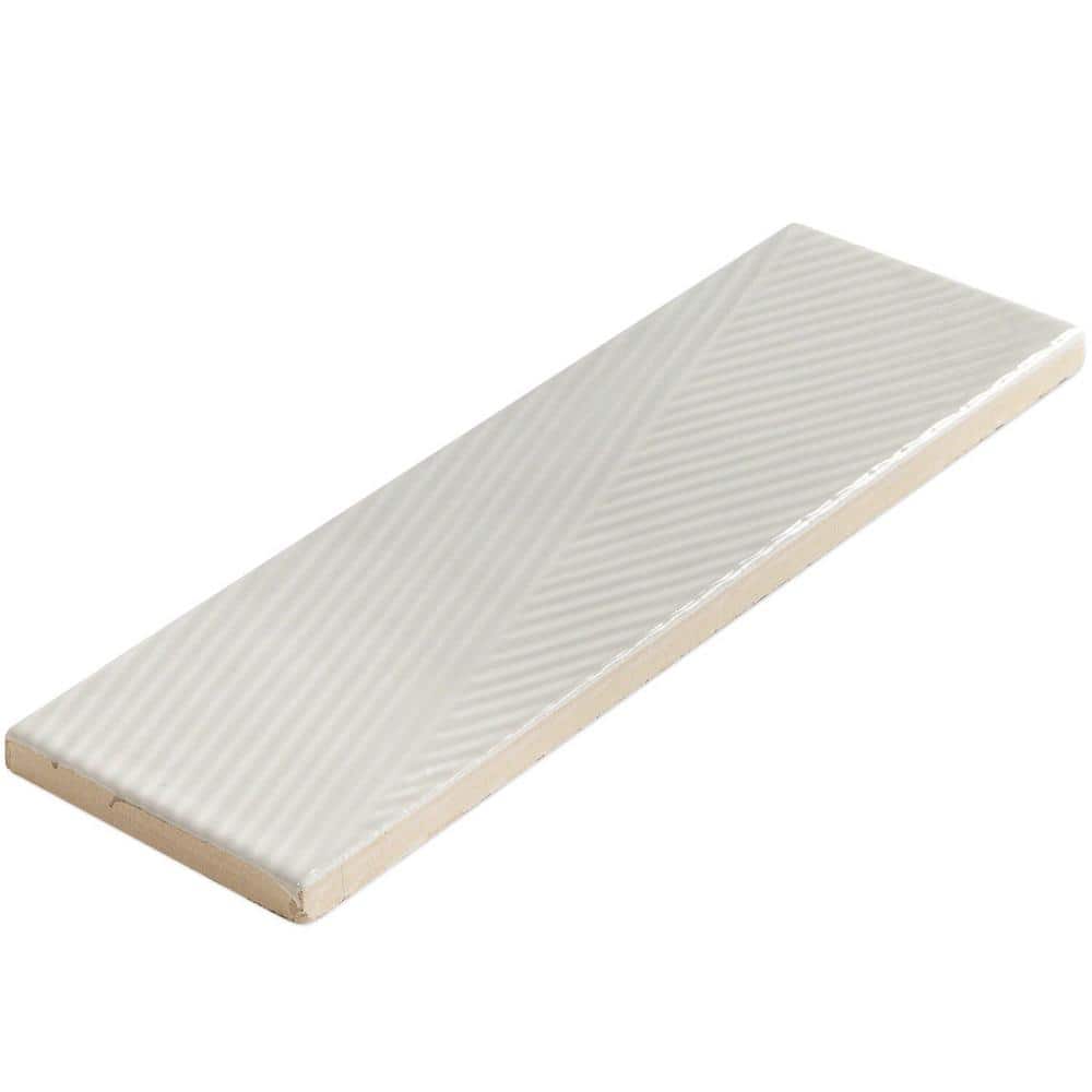 Ace Gray 2 in. x 8 in. x 9 mm Polished Ceramic Subway Wall Tile (38 pieces / 5.38 sq. ft. / box) - Hercitys