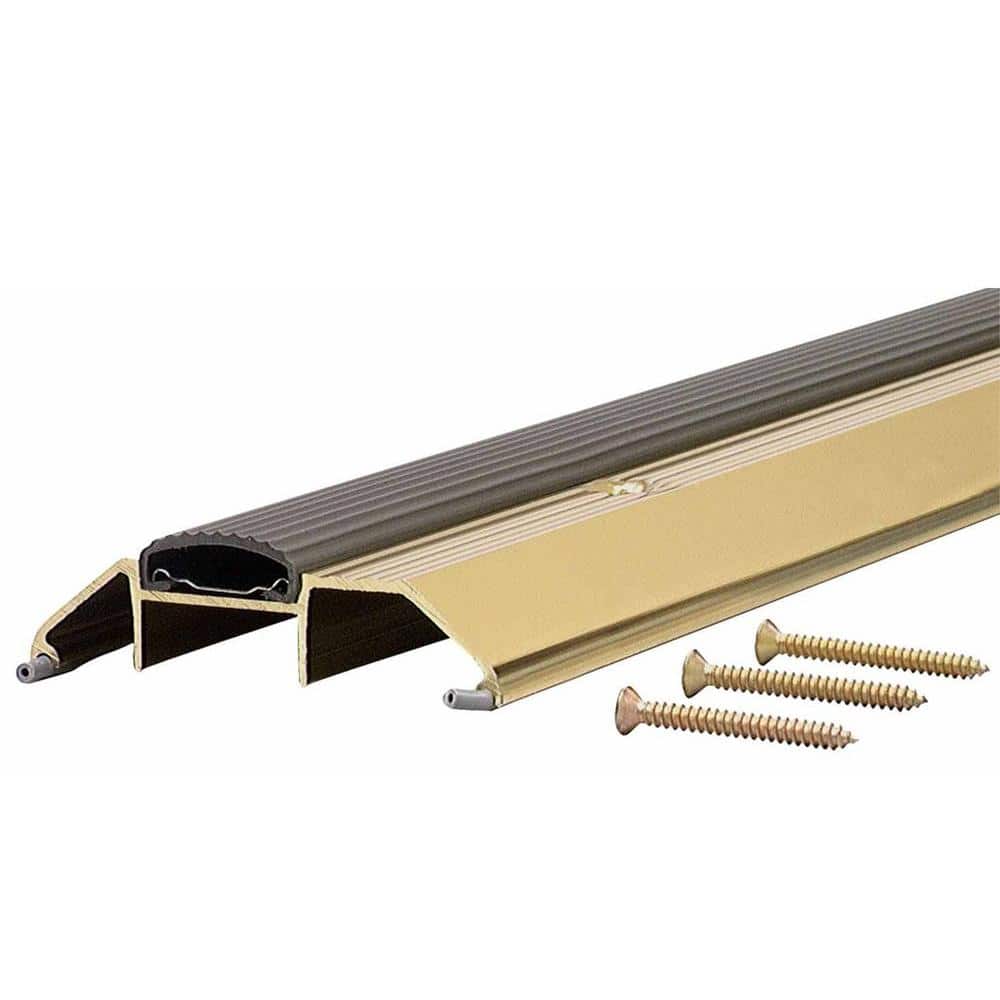 Deluxe High 3-3/4 in. x 84-1/2 in. Aluminum Threshold with Vinyl Seal - Hercitys