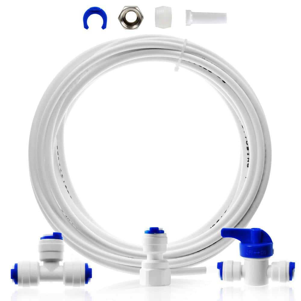 Ultra Safe Fridge Water Line Connection and Ice Maker Kit for Reverse Osmosis RO System and Water Filter, 1/4 in., 20 ft - Hercitys