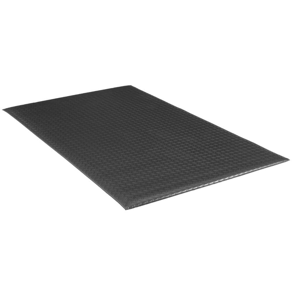 Diamond Star DF Black 11/16 in. 3 ft. x 10 ft. Vinyl Indoor Commercial Door Mat - Hercitys